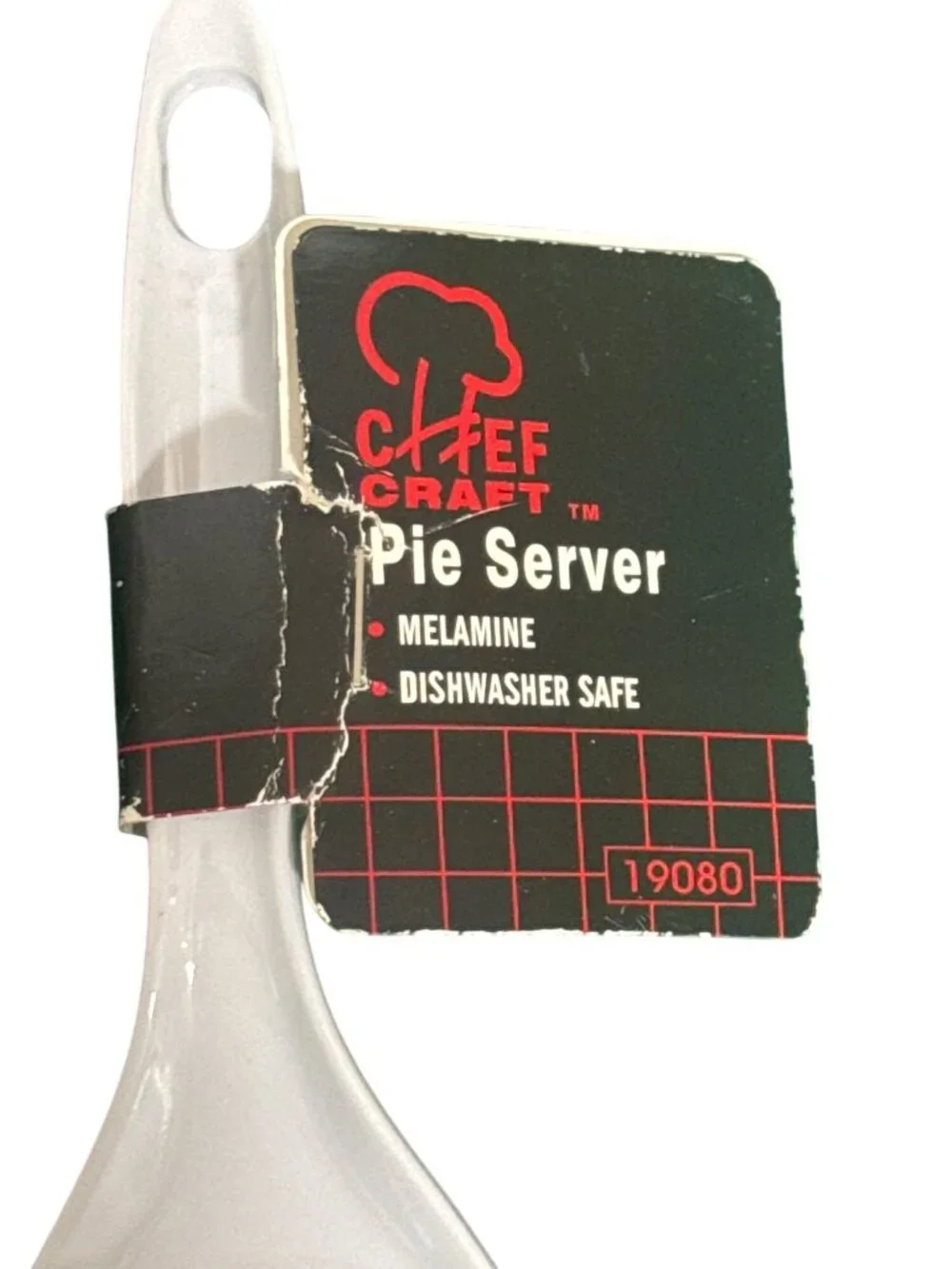 Chef Craft Pie Server Hard Plastic Dishwasher Safe White